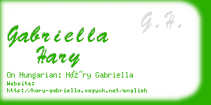 gabriella hary business card